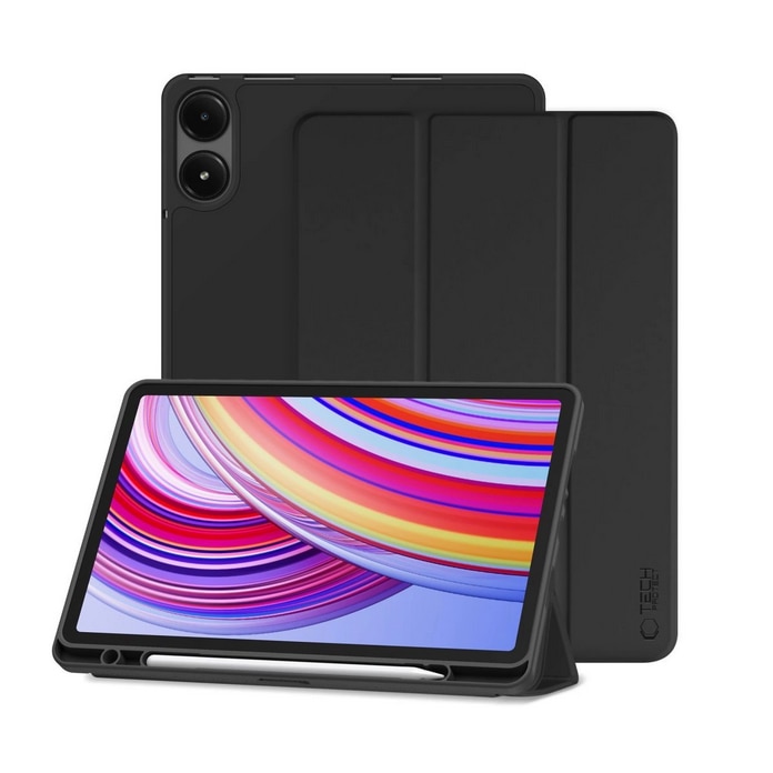 Husa Tech-Protect Smartcase Pen compatibila cu Xiaomi Redmi Pad Pro 12.1 inch Black