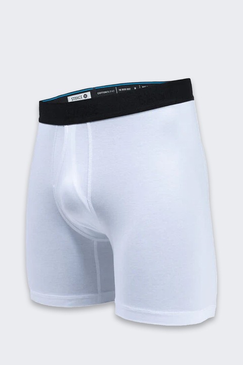Мъжки боксерки Stance, памучни, бели, Бял