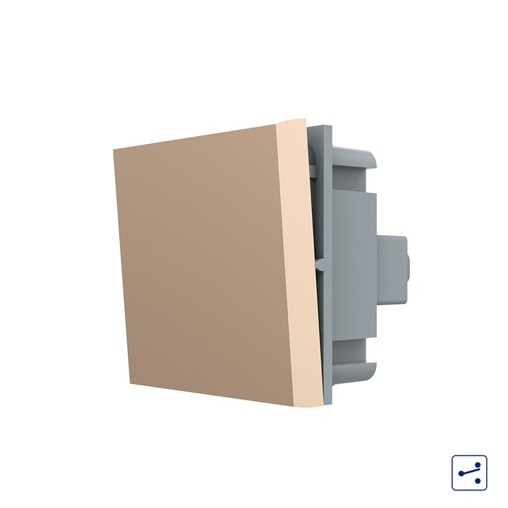 Modul Intrerupator Simplu Mecanic si Cap Scara LIVOLO Auriu