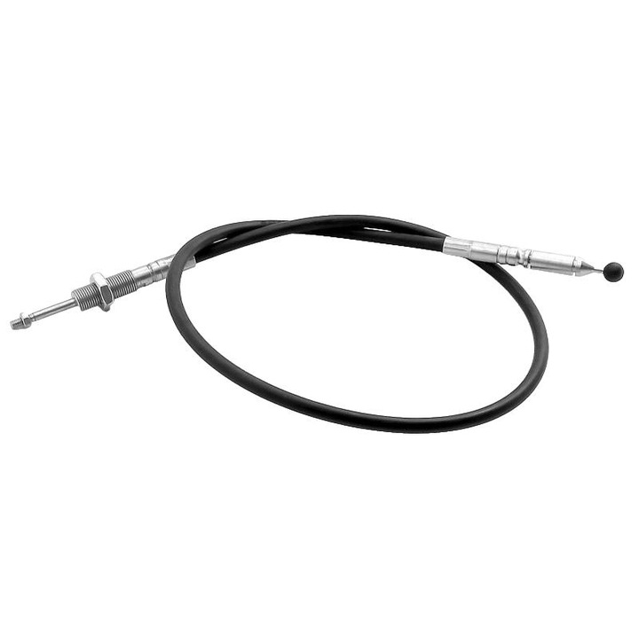 Cablu control hidraulic tractor, Linmot, PUSH-PULL, 300 mm, cu regulator M16x1.5, negru/argintiu