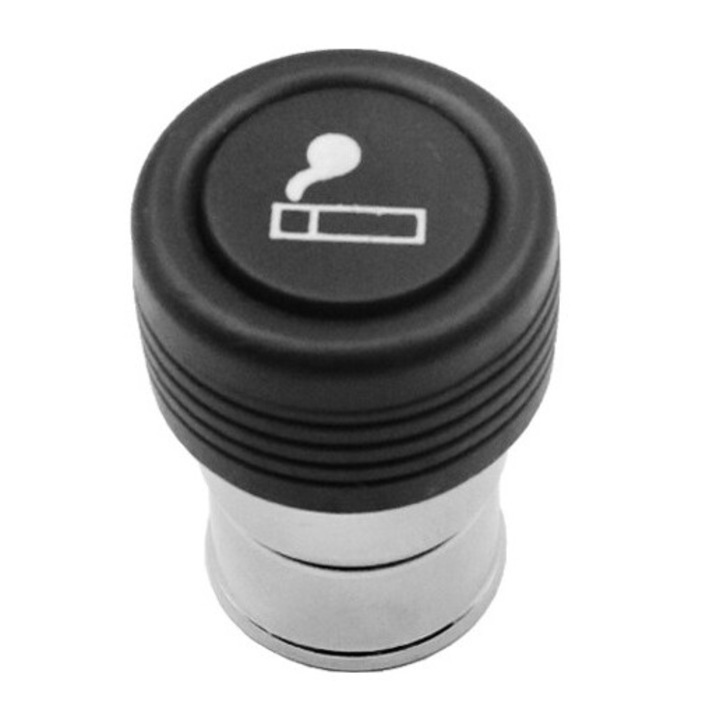 Bricheta auto 12V, 22mm, 12V, negru/argintiu