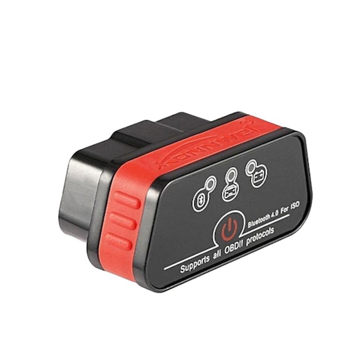 Tester auto ELM 327 OBD 2 Bluetooth pentru Android, dimensiuni mici, 12V