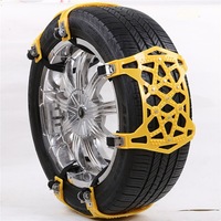Lanturi auto anti-alunecare pentru zapada si gheata, set 6 bucati, dimensiuni 37x17cm, pentru anvelope pana la 265mm, polimer, auriu