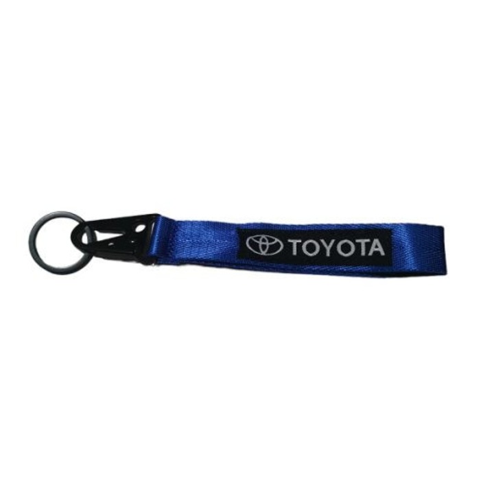 Breloc Toyota, textil, 25 cm, albastru