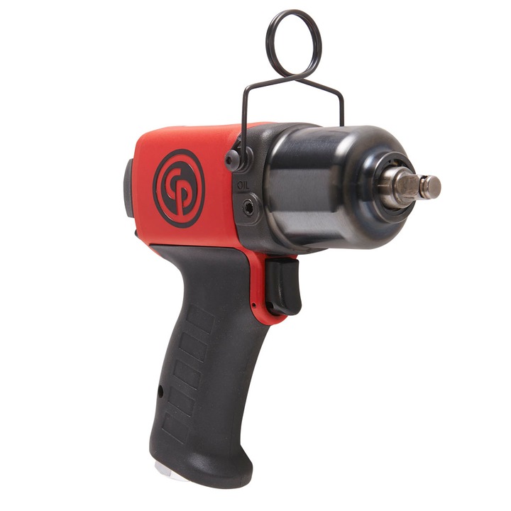 Masina de insurubat cu impact, pneumatica, tip pistol, cap patrat 3/8", priza aer 1/4", cuplu maxim 475Nm, Chicago Pneumatic CP6728-P05R