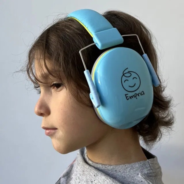 Casti antifonice pentru copii, dimensiune ajustabila, Empria, Aqua Calm