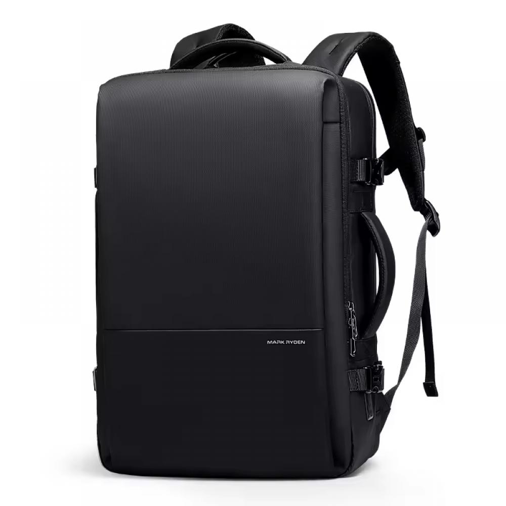 Rucsac, Mark Ryden, compatibil cu laptop 17.3 inch si tableta 11 inch, 30-45L, port USB, full impermeabil, sistem antifurt, unisex, spatios, multifunctional, negru
