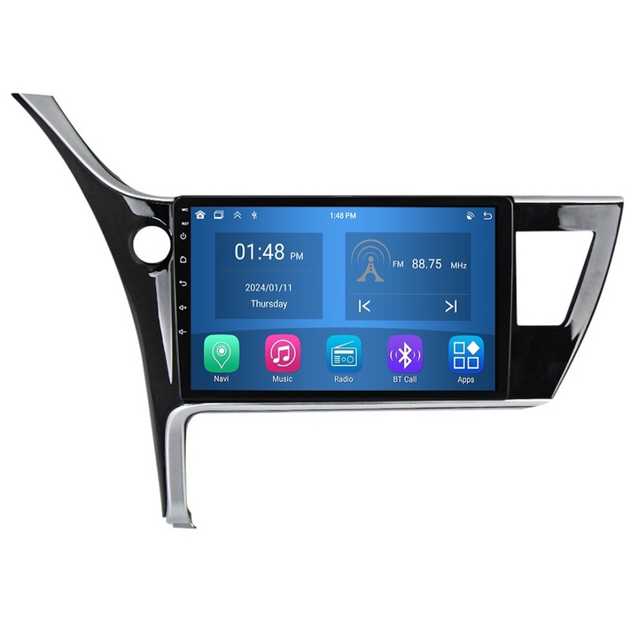 GPS навигация за Toyota Corolla 2017 2018 CarPlay Android Auto Stereo Radio Bluetooth 4GB RAM, 64GB ROM