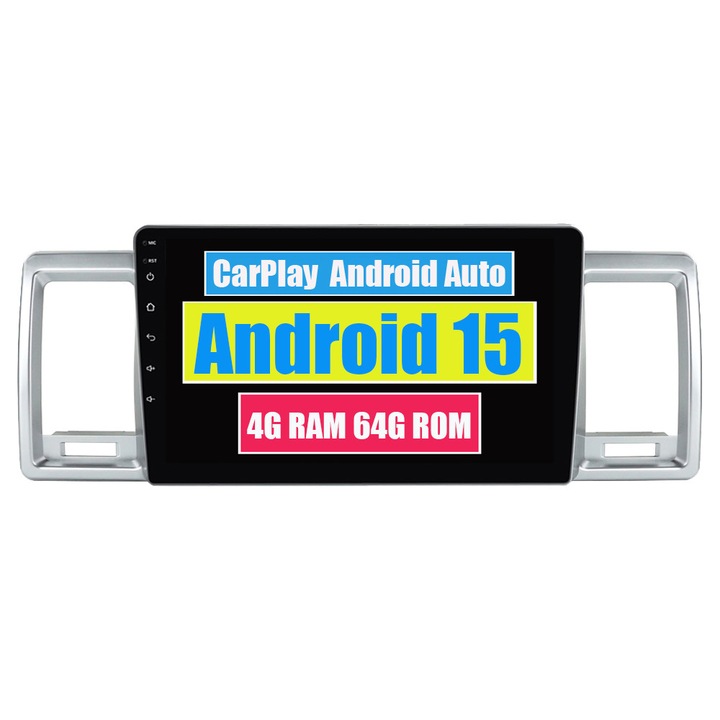 Navigatie GPS pentru Toyota Hiace XH10 H200 5 2004-2021 CarPlay Android Auto Stereo Radio Bluetooth 4GB RAM, 64GB ROM