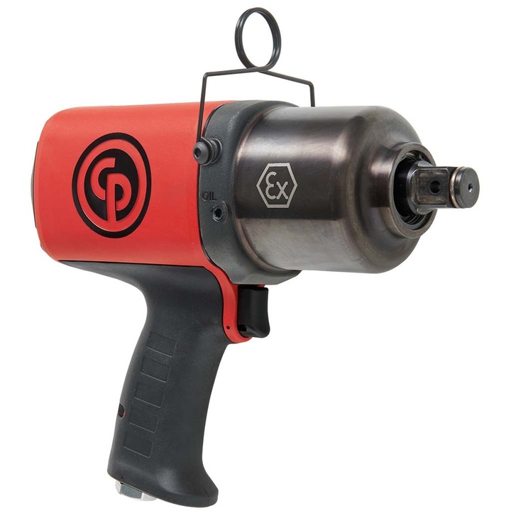 Masina de insurubat cu impact, pneumatica, tip pistol, cap patrat 3/4", priza aer 3/8", cuplu maxim 1750 Nm, Chicago Pneumatic CP6768EX-P18D