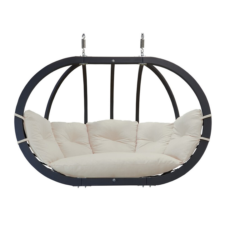 Scaun batant dublu, Swing Chair Double antracyt krem, crema 1