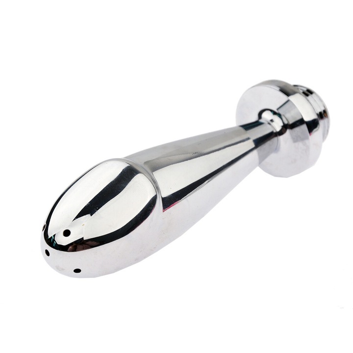 Set irigator anal si vaginal, din otel inoxidabil, argintiu, 20-25x102mm