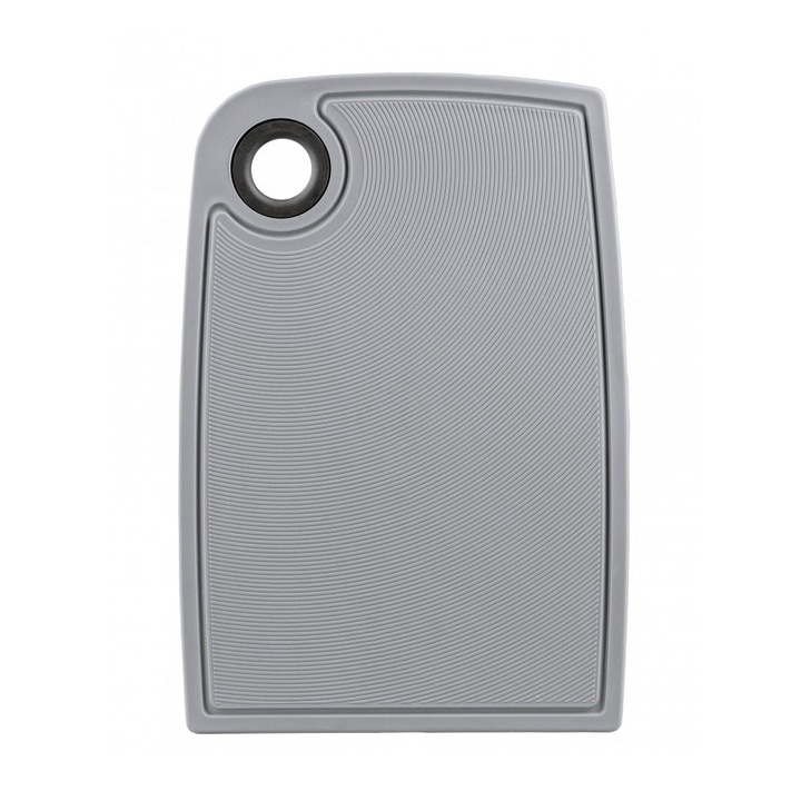 Tocator din plastic antiderapant M, gri, 30x20 cm