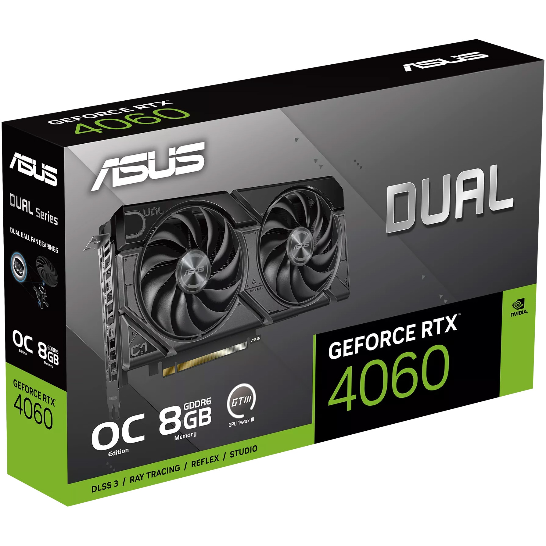 Placa video ASUS GeForce RTX™ 4060 DUAL EVO OC, 8GB GDDR6, 128-bit