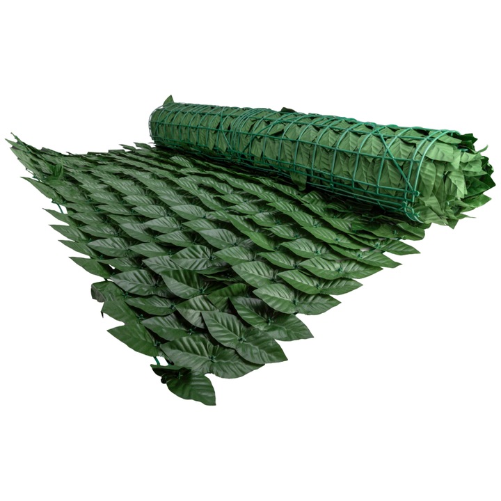 Gard Viu Artificial PVC - 5 m.l. 1x5 m Frunze
