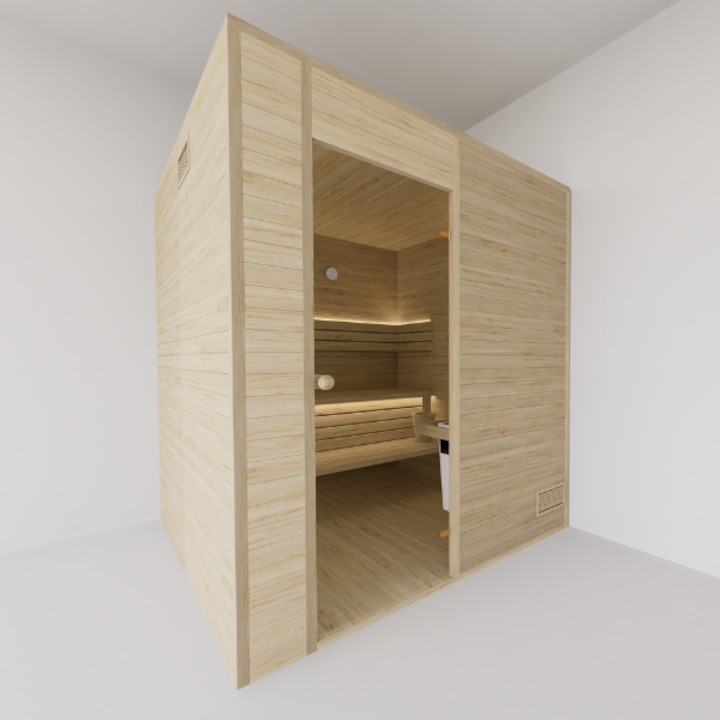 Sauna Module Sauna – Model 4 (2000mm x 2000 x 1900): Modul Compact - 4 Module - eMAG.ro