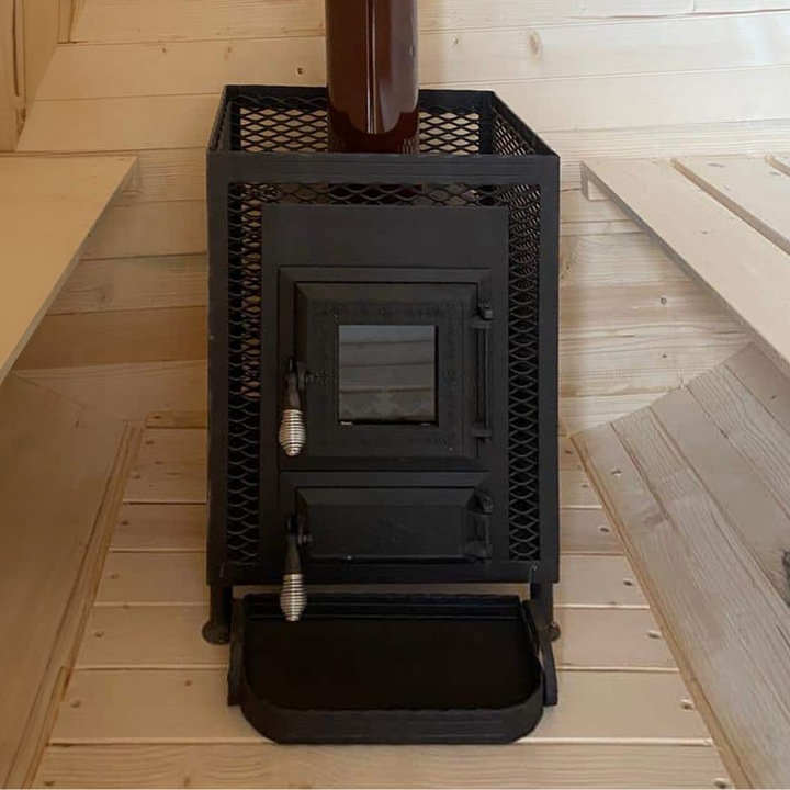 Sauna Uscata, lemn de brad, 4000mm x 2200mm, Soba electrica