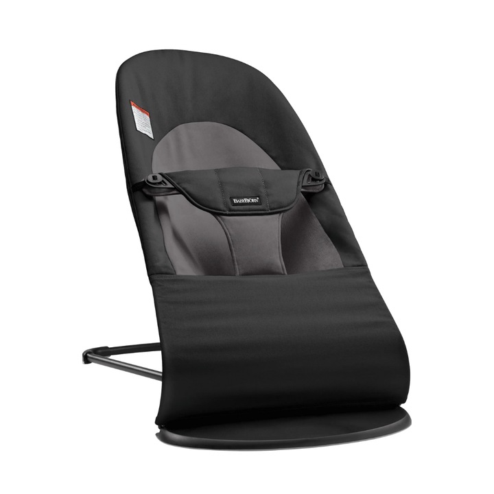 Balansoarul Balance Soft Woven, Black/Dark Gray, BabyBjorn