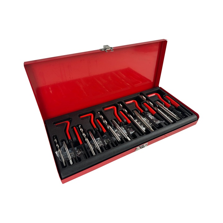 Trusa reparat filete, GEBO TOOLS, M5 M6 M8 M10 M12, 131 piese