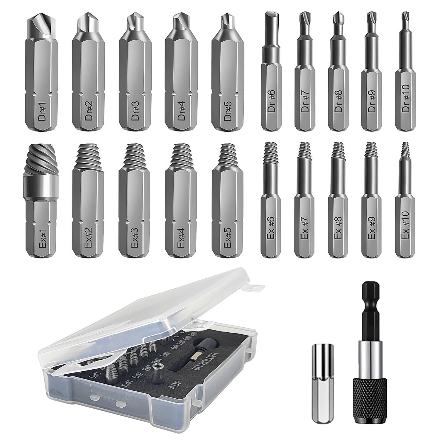 Set Extractor Suruburi Stricate, gxwcyi, 22 piese, Otel Aliaj