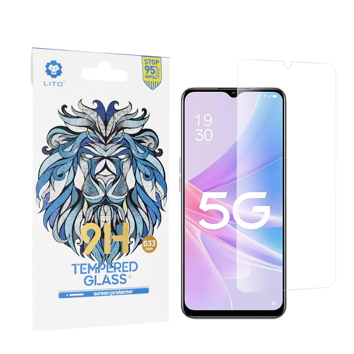 Π€ΠΎΠ»ΠΈΠΎ Π·Π° Oppo A58 5G / A78 5G - Lito 2.5D Classic Glass - Clear