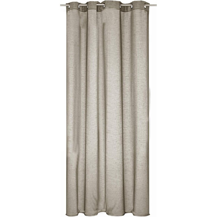 Perdea, Jemidi, Stofa, 140x245cm, Bej nisip