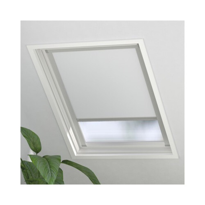 Rulou Opac Fereastra De Mansarda Soluna Skylight 2.0 Uk08 Alb 117, 3x121, 5 Cm