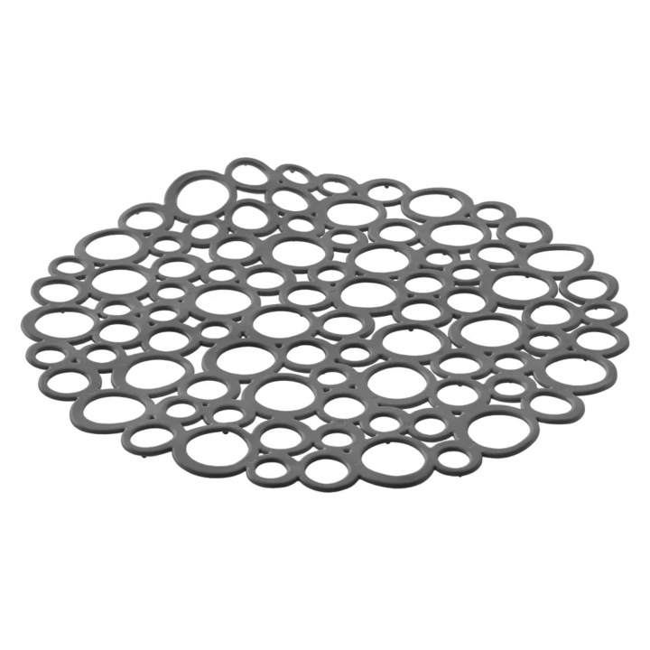 Mosogató védő alátét, kerek, 35% bio, antracitszürke, 30 cm