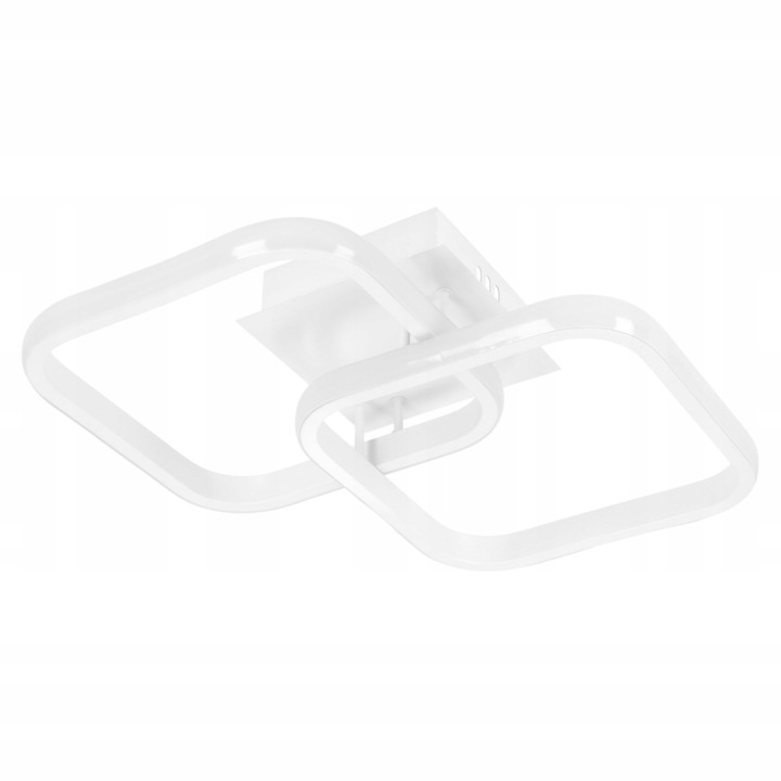 Montat la suprafata, 38W, culoare neutra, alb, aspect modern, economiseste energie, 2 surse de lumina, instalare usoara, se potriveste in orice camera din casa