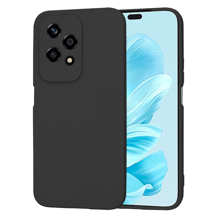 Husa Protectie pentru Honor 200 Lite, Cipsir Safe, SoftFlex, M71, Silicon, Deep Dark