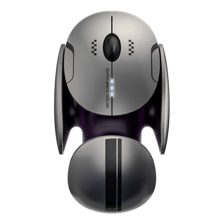 Мишка, 2.4G/Bluetooth 5.0/Bluetooth 4.0 свързаност, околна светлина, индикатор за батерията, един бутон за изключване на звука, Type-C порт за зареждане, DPI настройка