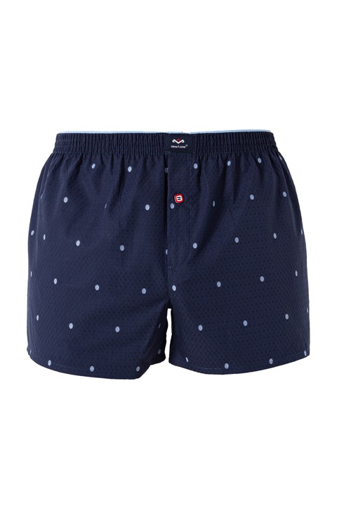 Boxeri pentru barbati, Newtone, 100% tesatura din bumbac, Albastru marin