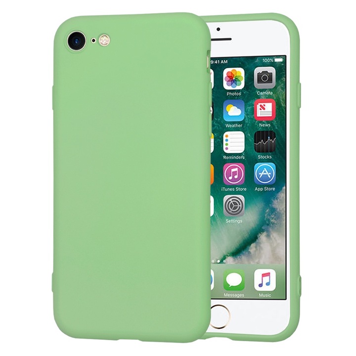 Tok iPhone 7 / 8 / SE 2 / SE 2020 / SE 3 / SE 2022 Techsuit soft flex menta zöldhez