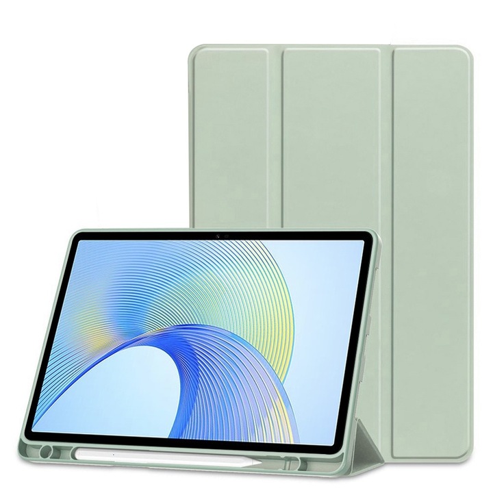 Калъф fixGuard Flex Trifold, Pencil Holder за Honor Pad X9 / X8 Pro - Matcha Green