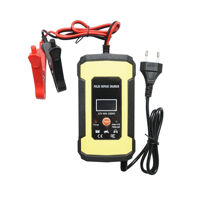 Redresor digital baterie auto/moto, cu functie de reparare 12V 6A