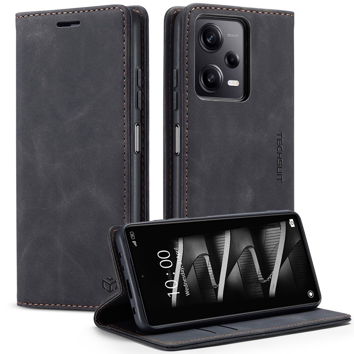 Калъф с висока защита за Xiaomi Poco X3/Poco X3 NFC/Poco X3 Pro, Tuds Armor, Confy Cover, F75, Екологична кожа, Intense Dark
