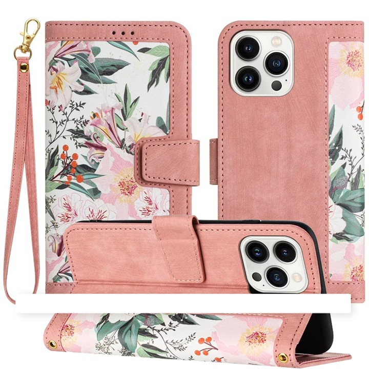 Xiaomi Redmi Note 13 Pro+ 5G tok, Techsuit FlipCraft, Sweetheart Pink