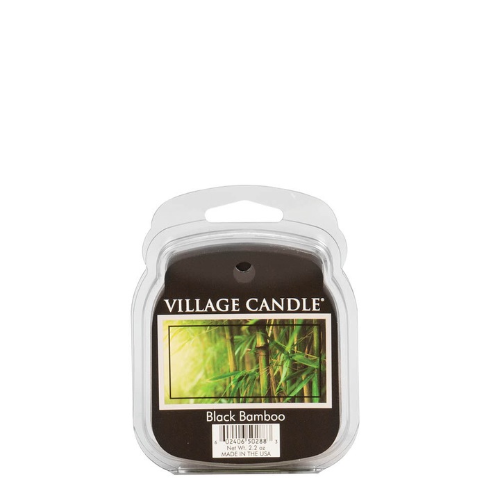 Oldható viasz Village Candle - Fekete bambusz, 62g