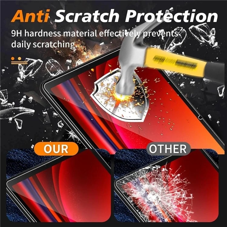 Folie sticla pentru Samsung Galaxy Tab S7/S8/S9/S9 FE, Claritate si Protectie Maxima, 0.33mm, Strat Oleofobic Anti-Amprenta, SKDR 3D Tab Glass - Negru