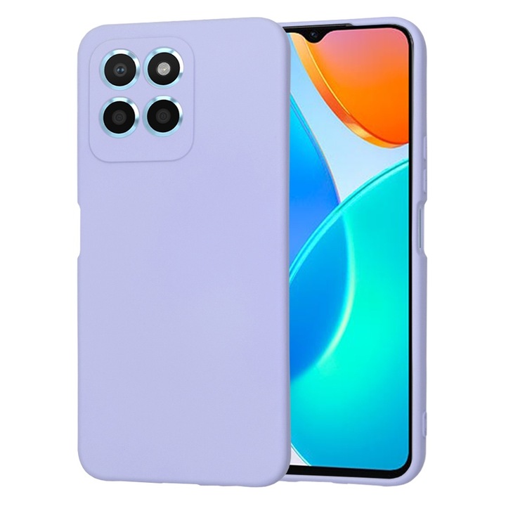 Honor X6/X8 5G/70 Lite, Cipsir Urban, SoftFlex, M80, szilikon, világos szilva lila védőtok