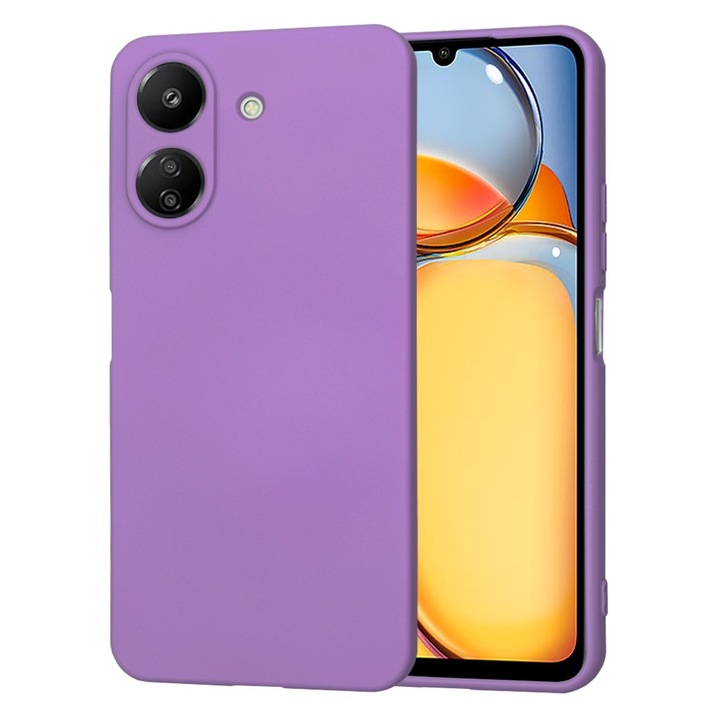 Védőtok Xiaomi Noble Redmi 13C 4G/Poco C65, Cipsir Urban, SoftFlex, D38, szilícium, lila