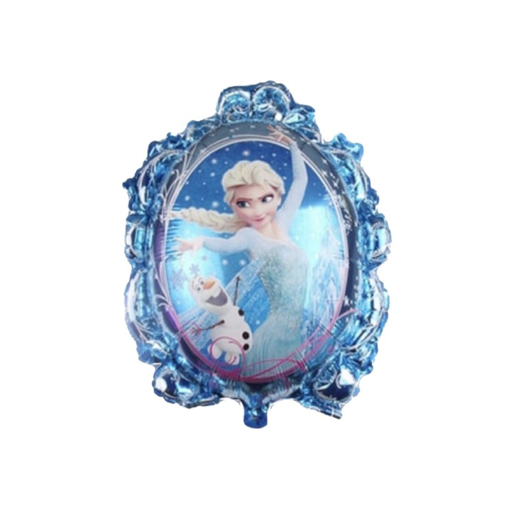 Elsa fóliás lufi mintás szélén 51 cm