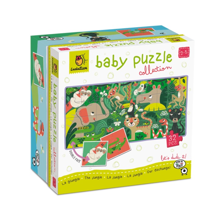 Puzzle bebelusi Baby Puzzle Jungla, 2 - 5 Ani, 32 piese