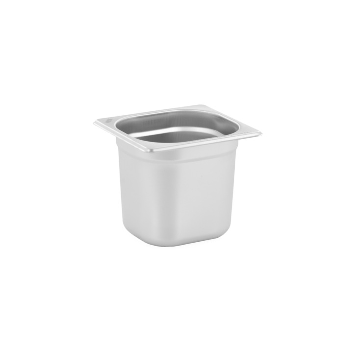 Гастронормална тава MJUSK, неръждаема стомана, подреждаща се една върху друга, съвместима с фурна и хладилник, 176x162x150 mm