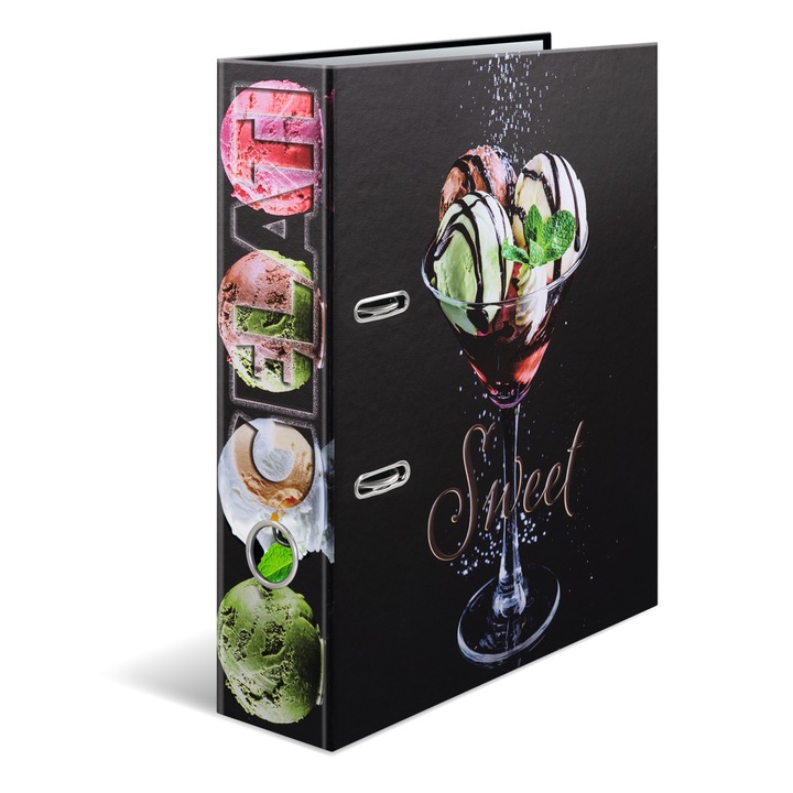 Biblioraft A4, plastifiat, 7cm, inghetata, HERMA, H19567