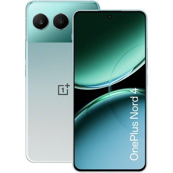 Telefon OnePlus Nord 4 Black Edition, Dual SIM, 16GB RAM, 512GB, 5G, Oasis Green + breloc, suport tip inel, laveta microfibra