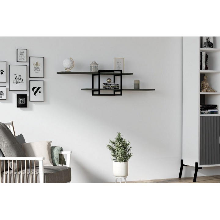 Polc, RT-0040, Szürke, 120x18x30 cm