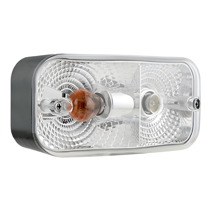 Lampa fata dreapta cu semnalizare si pozitie, Wesem, 16.2x7.7x7.2cm