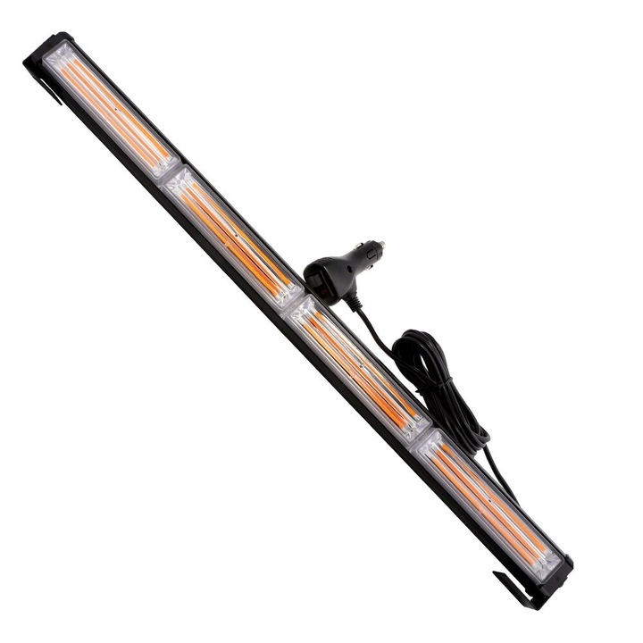 Bara led Girofar, lumina galbena, lungime 59 cm, funtii stroboscop 12-24 v Tucrim