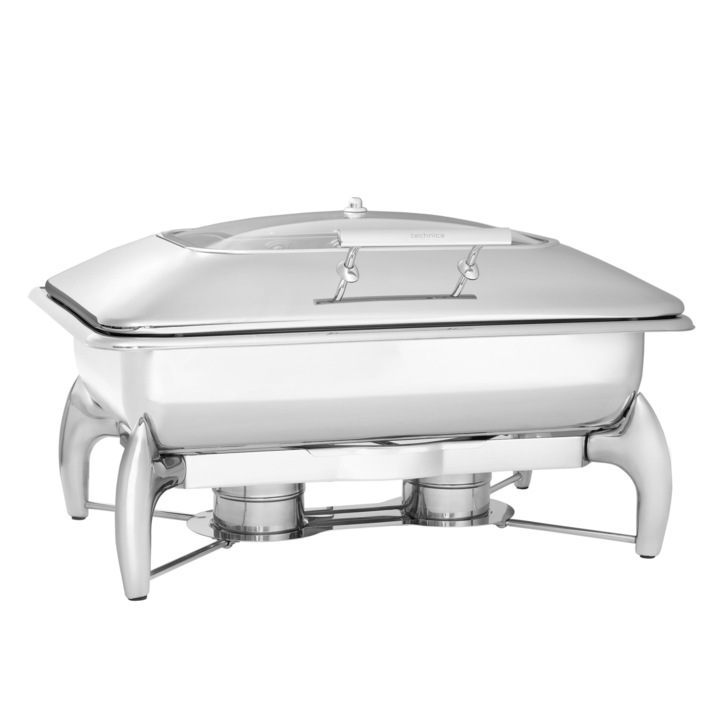 Индукционен нагревател GN 1/1 с капак с прозорец, Technica, Platinum Line, 675x450x335 мм, Сребрист
